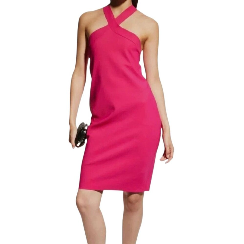 CHIARA BONI LA PETITE ROBE Guendaline Halter Dress - Pink Size EU 50 / US 14
